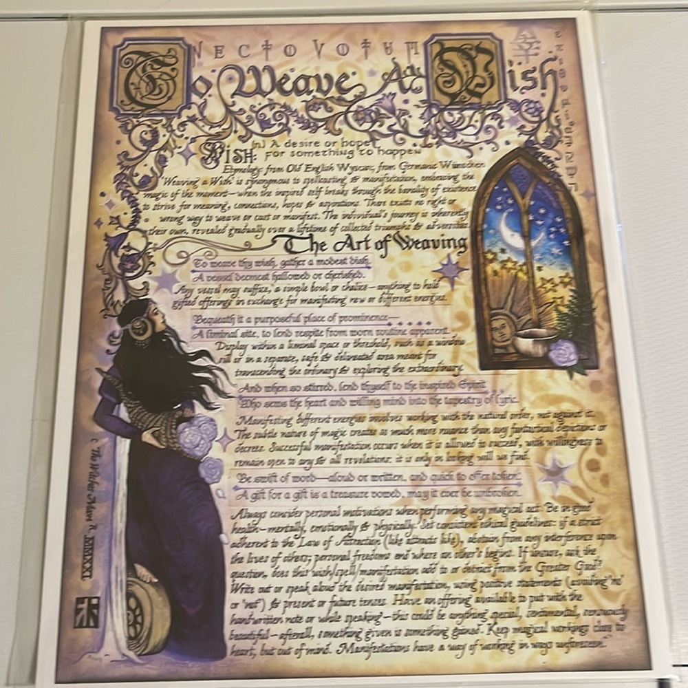 Witches Moon To Weave A Wish Artwork
